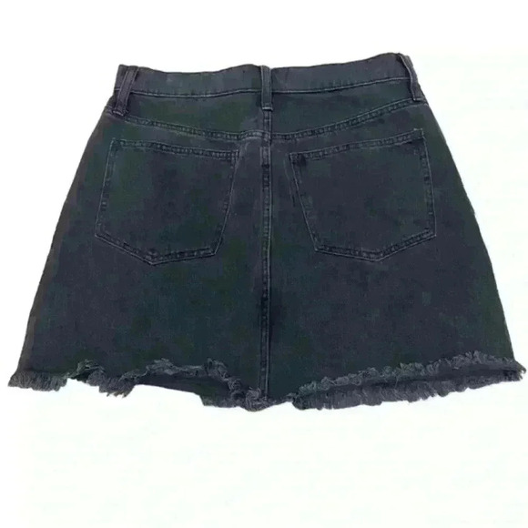 Madewell Rigid Denim A-Line Mini Skirt in Lunar‎ Wash: Cutout Edition Size 29 - Picture 8 of 8